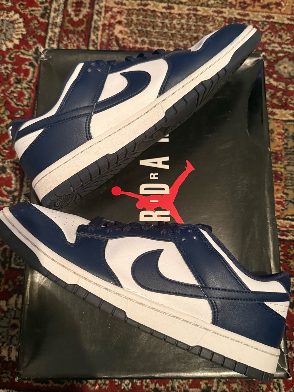 Nike Dunk Low White Midnight Navy